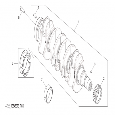 Group 47: Crankshaft, continued  第47組：曲軸，“GM93289,”“GM93285,”“GM91650,”“GM85414,”“GM85412,”“GM85410,”“GM51613,”&ldqu