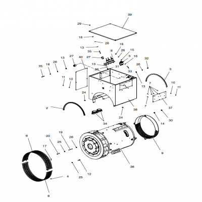 Alternator and Mounting, continued  交流發(fā)電機和安裝，&amp;ldquo;GM91650,&amp;rdquo;&amp;ldquo;40MDDCA,&amp;rdquo;&amp;ldquo;55MDDCB ,&amp;rdquo;&amp;ldquo;65MDDCC,&amp;rdquo;&a